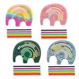 Maxbell Sensory Activity Board Elephant Pattern for Plane Leisure Activity Kids Boys Green elephant