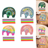 Maxbell Sensory Activity Board Elephant Pattern for Plane Leisure Activity Kids Boys Green elephant