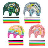 Maxbell Sensory Activity Board Elephant Pattern for Plane Leisure Activity Kids Boys Green elephant