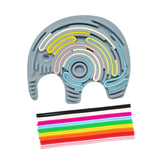 Maxbell Sensory Activity Board Elephant Pattern for Plane Leisure Activity Kids Boys Blue elephant