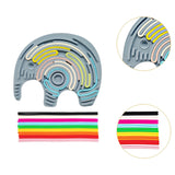 Maxbell Sensory Activity Board Elephant Pattern for Plane Leisure Activity Kids Boys Blue elephant