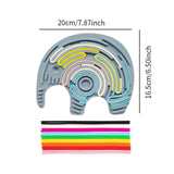 Maxbell Sensory Activity Board Elephant Pattern for Plane Leisure Activity Kids Boys Blue elephant