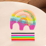 Maxbell Sensory Activity Board Elephant Pattern for Plane Leisure Activity Kids Boys Iridescent elephant