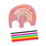 Maxbell Sensory Activity Board Elephant Pattern for Plane Leisure Activity Kids Boys Pink elephant