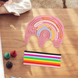 Maxbell Sensory Activity Board Elephant Pattern for Plane Leisure Activity Kids Boys Pink elephant