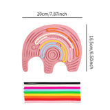 Maxbell Sensory Activity Board Elephant Pattern for Plane Leisure Activity Kids Boys Pink elephant