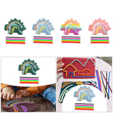 Maxbell Sensory Activity Board Dinosaur Pattern Travel Toy for Plane for 3+ Year Old Green dinosaur