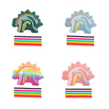 Maxbell Sensory Activity Board Dinosaur Pattern Travel Toy for Plane for 3+ Year Old Green dinosaur