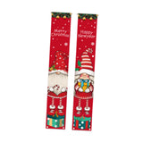 Maxbell 2Pcs Christmas Door Banners Veranda Hanging Porch Signs for Garden Yard Home