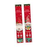 Maxbell 2Pcs Christmas Door Banners Veranda Hanging Porch Signs for Garden Yard Home