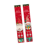 Maxbell 2Pcs Christmas Door Banners Veranda Hanging Porch Signs for Garden Yard Home