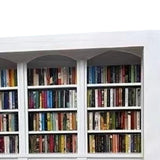 Maxbell Mini Bookshelf Ornament Decorative Home Decoration Miniature Bookshelf Decor white