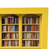 Maxbell Mini Bookshelf Ornament Decorative Home Decoration Miniature Bookshelf Decor yellow