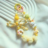 Maxbell Phone Charm DIY Decoration Handmade Beaded Phone Strap for Party Favors Gift Style A
