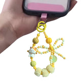 Maxbell Phone Charm DIY Decoration Handmade Beaded Phone Strap for Party Favors Gift Style B