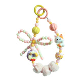 Maxbell Phone Charm DIY Decoration Handmade Beaded Phone Strap for Party Favors Gift Style C