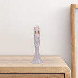 Maxbell Lady Figurine Arts Gifts Collectible Resin for Dinning Room Bedroom Tabletop gray
