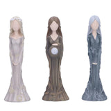 Maxbell Lady Figurine Arts Gifts Collectible Resin for Dinning Room Bedroom Tabletop gray