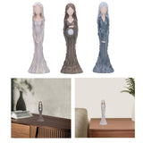 Maxbell Lady Figurine Arts Gifts Collectible Resin for Dinning Room Bedroom Tabletop gray