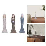 Maxbell Lady Figurine Arts Gifts Collectible Resin for Dinning Room Bedroom Tabletop gray