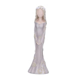 Maxbell Lady Figurine Arts Gifts Collectible Resin for Dinning Room Bedroom Tabletop gray
