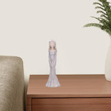 Maxbell Lady Figurine Arts Gifts Collectible Resin for Dinning Room Bedroom Tabletop gray