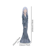 Maxbell Lady Figurine Arts Gifts Collectible Resin for Dinning Room Bedroom Tabletop blue