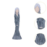 Maxbell Lady Figurine Arts Gifts Collectible Resin for Dinning Room Bedroom Tabletop blue
