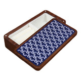 Maxbell Jewelry Box Organizer Retro for Women Jewelry Storage Box for Rings Earrings Waves