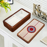 Maxbell Jewelry Box Organizer Retro for Women Jewelry Storage Box for Rings Earrings Flower