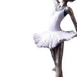 Maxbell Ballerina Figurine Modern Ballet Girl Statue for Shelf Fireplace Living Room style C