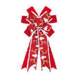 Maxbell Red Christmas Ribbon Bows Handmade 10 Sides for Treat Bags Christmas Wedding