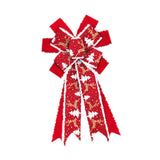 Maxbell Red Christmas Ribbon Bows Handmade 10 Sides for Treat Bags Christmas Wedding