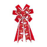 Maxbell Red Christmas Ribbon Bows Handmade 10 Sides for Treat Bags Christmas Wedding