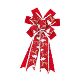 Maxbell Red Christmas Ribbon Bows Handmade 10 Sides for Treat Bags Christmas Wedding
