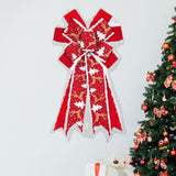 Maxbell Red Christmas Ribbon Bows Handmade 10 Sides for Treat Bags Christmas Wedding