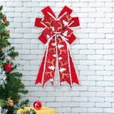 Maxbell Red Christmas Ribbon Bows Handmade 10 Sides for Treat Bags Christmas Wedding