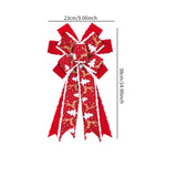 Maxbell Red Christmas Ribbon Bows Handmade 10 Sides for Treat Bags Christmas Wedding