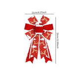 Maxbell 10 Pieces Christmas Ribbon Bows Ribbon Bowknot for Basket Treat Bags Wedding