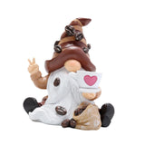 Maxbell Coffee Gnomes Coffee Table Gnomes Creative Ornament for Home Tiered Tray Bar