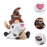 Maxbell Coffee Gnomes Coffee Table Gnomes Creative Ornament for Home Tiered Tray Bar