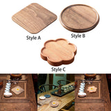 Maxbell Bamboo Serving Tray Decoration Breakfast Dinner Tray for Fruit Drinks Coffee square