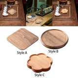 Maxbell Bamboo Serving Tray Decoration Breakfast Dinner Tray for Fruit Drinks Coffee square