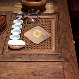 Maxbell Bamboo Serving Tray Decoration Breakfast Dinner Tray for Fruit Drinks Coffee square