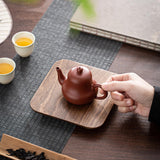 Maxbell Bamboo Serving Tray Decoration Breakfast Dinner Tray for Fruit Drinks Coffee square