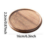 Maxbell Bamboo Serving Tray Decoration Breakfast Dinner Tray for Fruit Drinks Coffee round