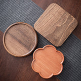 Maxbell Bamboo Serving Tray Decoration Breakfast Dinner Tray for Fruit Drinks Coffee round