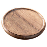 Maxbell Bamboo Serving Tray Decoration Breakfast Dinner Tray for Fruit Drinks Coffee round