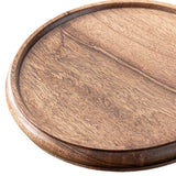 Maxbell Bamboo Serving Tray Decoration Breakfast Dinner Tray for Fruit Drinks Coffee round