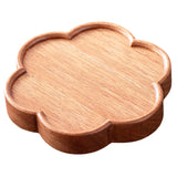 Maxbell Bamboo Serving Tray Decoration Breakfast Dinner Tray for Fruit Drinks Coffee flowers